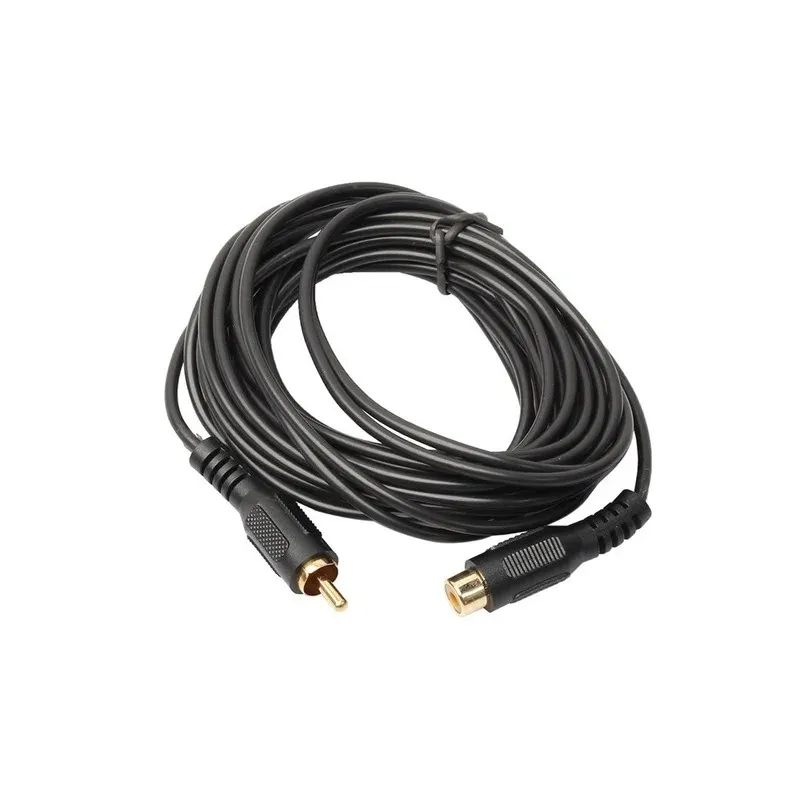 Câble d'extension composite audio masculin RCA pour la connexion des lecteurs DVD et des téléviseurs avec une longueur de 45 m / 76 m