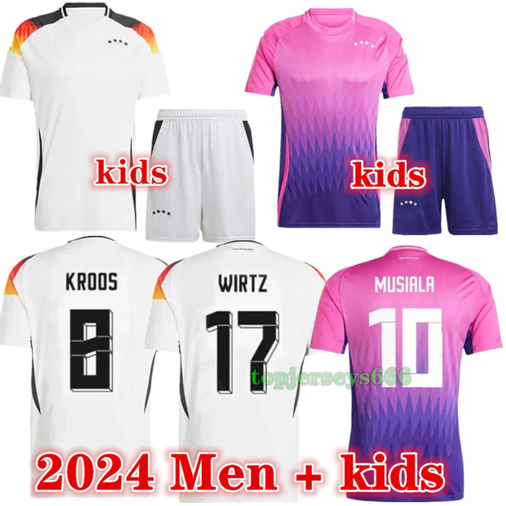 新しい2024 2025 KROOS WIRTZ MUSIALA JERSEY HAVERTZサッカージャージキッズフットボールキット24 25 MENS HUMMELS KIMMICH MULLER FOOTBULE JERSEY SHIRT