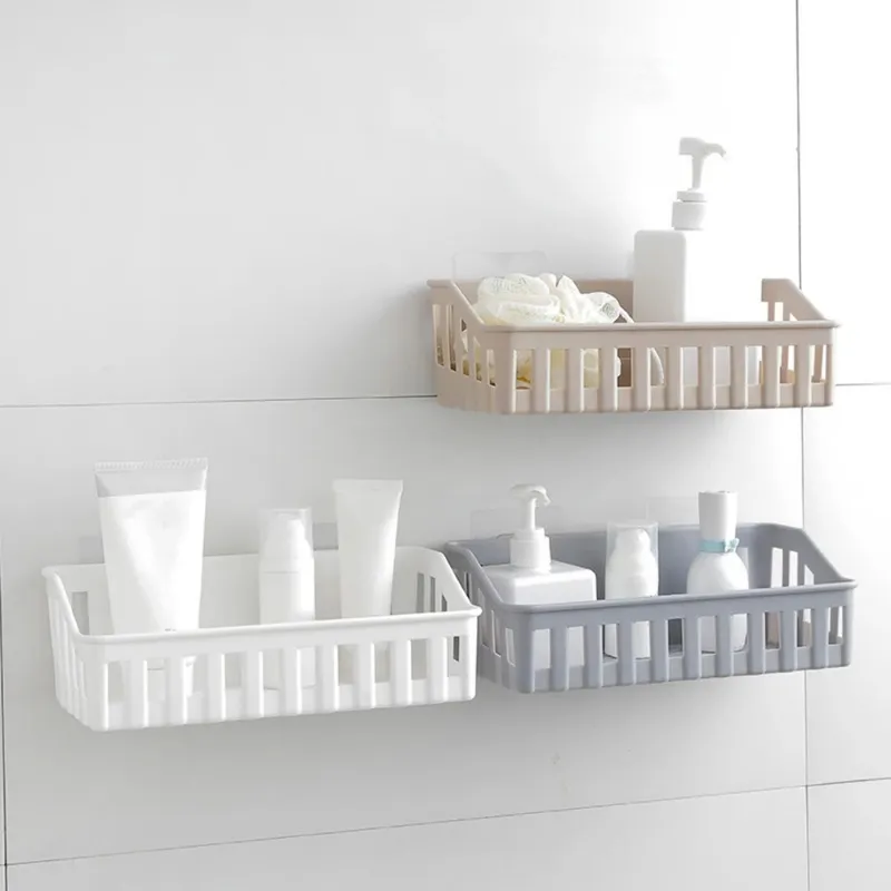 Bathroom Shelf Bathroom Adhesive Storage Rack Kitchen Home Decoration Corner Shower Shelf Rack Storage Rack Accessories 