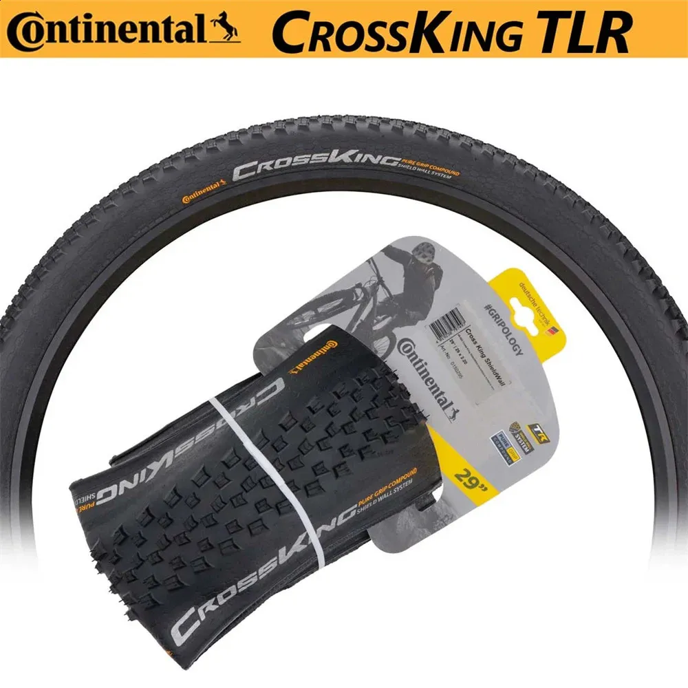 Continental Cross King MTB 29x2223In pneu pliant sans tube 3180 TPI Performance TLR 29x22 Shieldwall System E25 240325