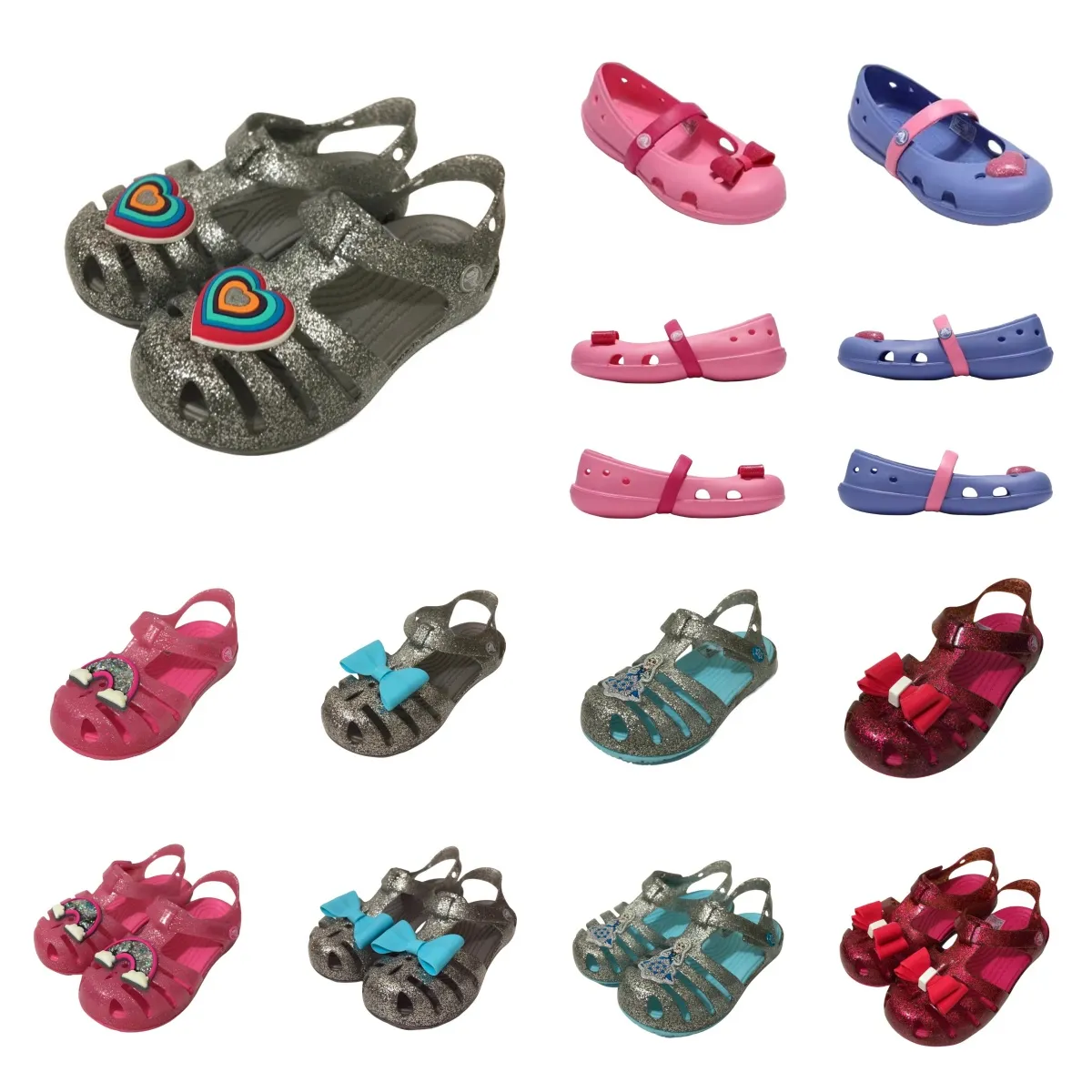 Sandali gril eva kids coccodri crocodile scarpe non slittate comode di alta qualità bambini di alta qualità estate ventilate fumetti pantofole b-12 B-12