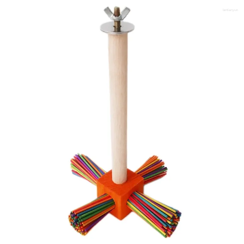 Outros pássaros suprimentos Y1UU Pet Standing Parrot Toy Retinging Acessório da gaiola