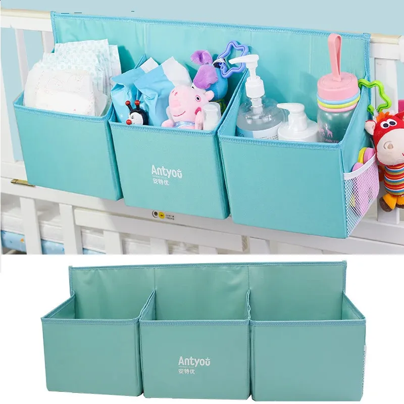 Large Hanging Storage Toy Diaper Pocket For Crib Organizer cot Bedside nursery bag Bedding Set Accessories Baby Stuff 240325