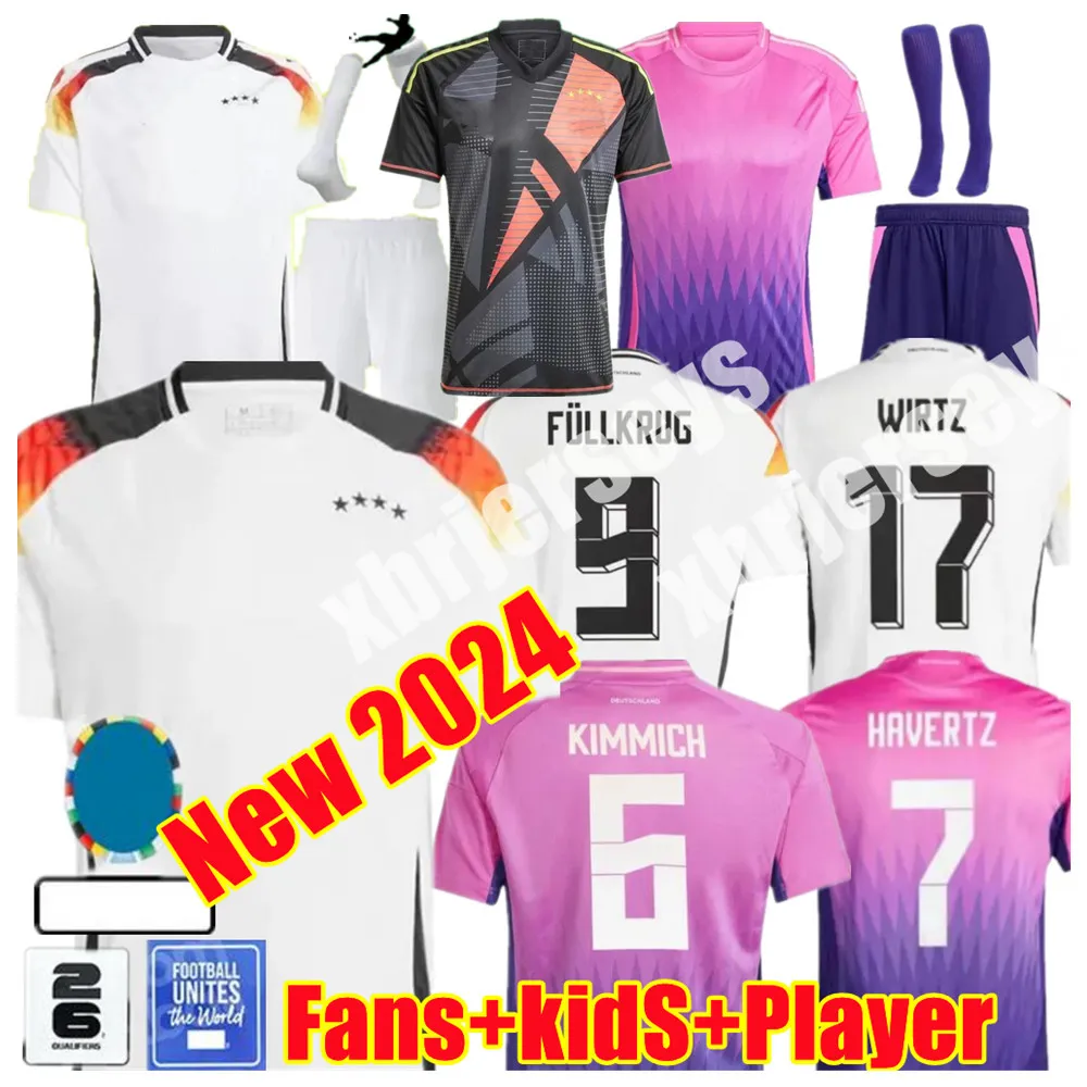 24-25 uomini Kroos Euro Cup 2024 Maglie da calcio Germanys Hummels Gnabry Werner Draxler Reus Muller Gotze Kroos Gnabry Football Uniform
