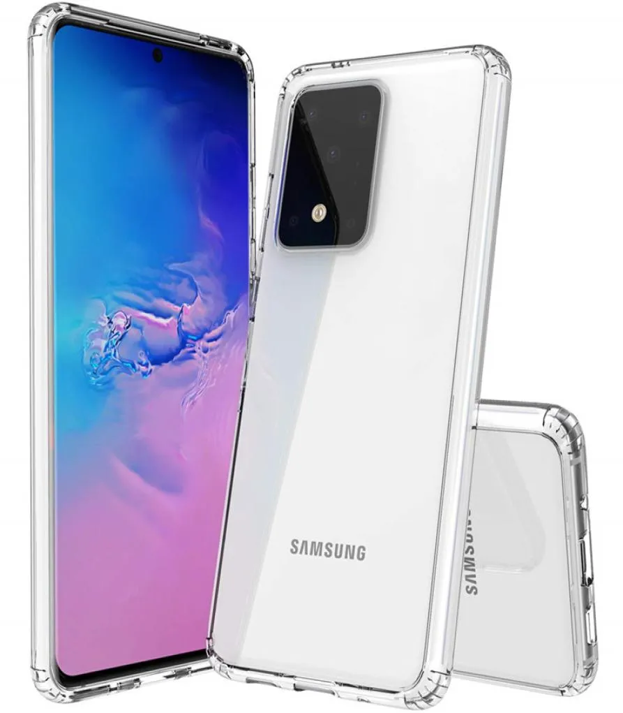 بالنسبة إلى Samsung Galaxy S20 CASE SLIM CLEAR شفاف هجين TPU حماية الكمبيوتر الصلب COPTION