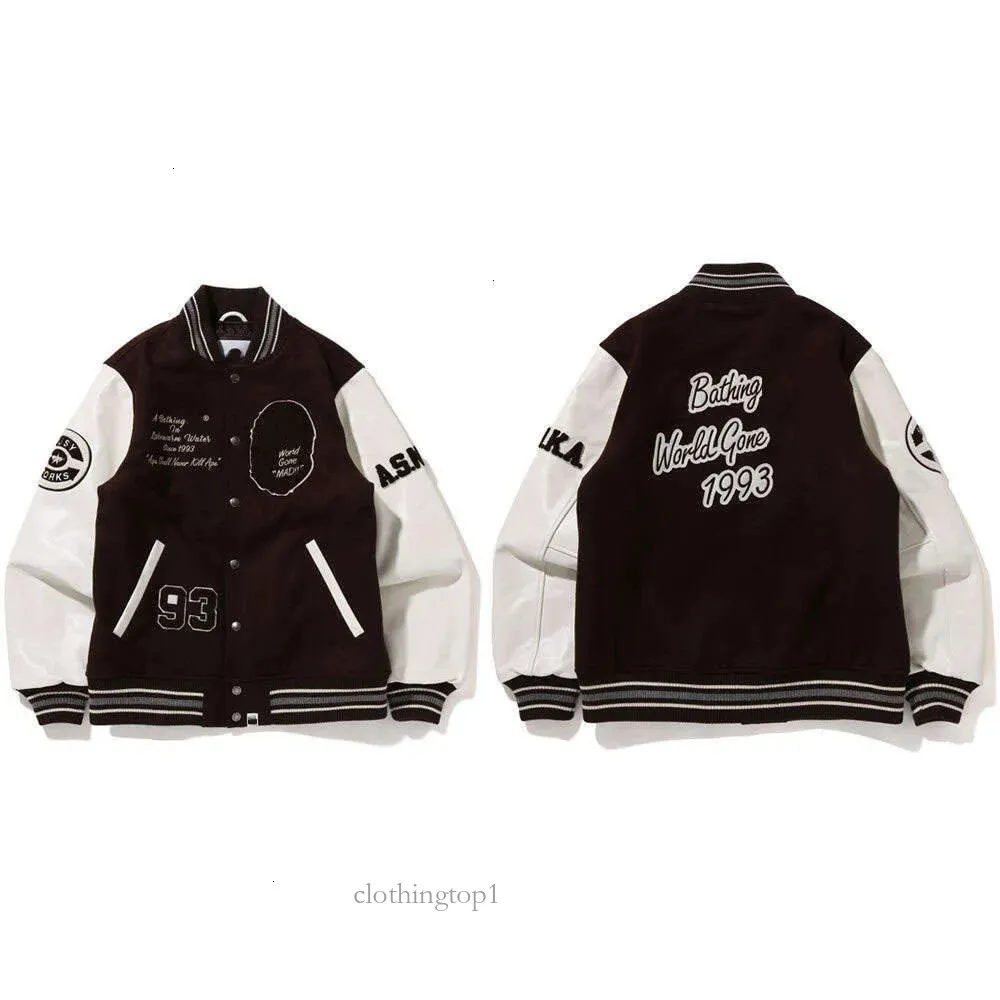 Bapehoddie Designer Classic Mens Jackets Men Women Varsity Jackets