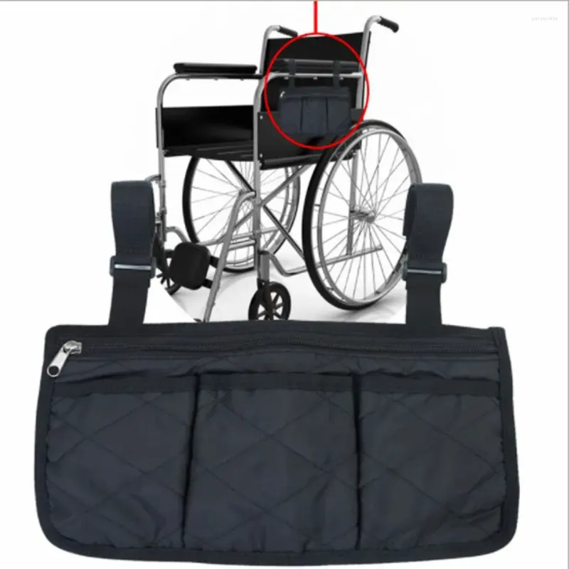 Sacs de rangement Sac en fauteuil roulant Tote-tote Accessoire pour transporter des articles en vrac et des accessoires Backpack de voyage de voyage