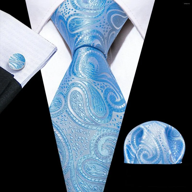Bow Lass Blue Paisley Mode Masowe krawat kieszonkowe kwadratowe spinki do spinki do smokingu Business Man jedwabny luksusowe fioletowe krawaty ślubne