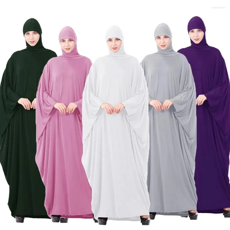 Abbigliamento etnico con cappuccio islamico con cappuccio Abaya eid Ramadan Donne musulmane Overhead Maxi Dressing Airment Arabic Arabic Moder Abayas Abito