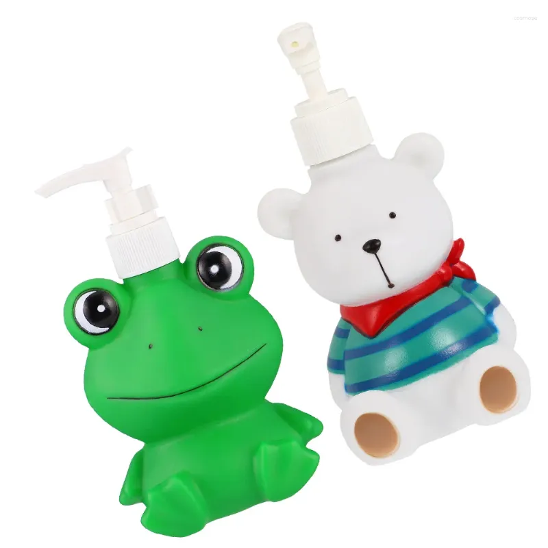 Dispensateur de savon liquide 2 pcs Appuyez sur la bouteille de type bouteille Pompe à main Pompe à main le support Refipillable Enfant