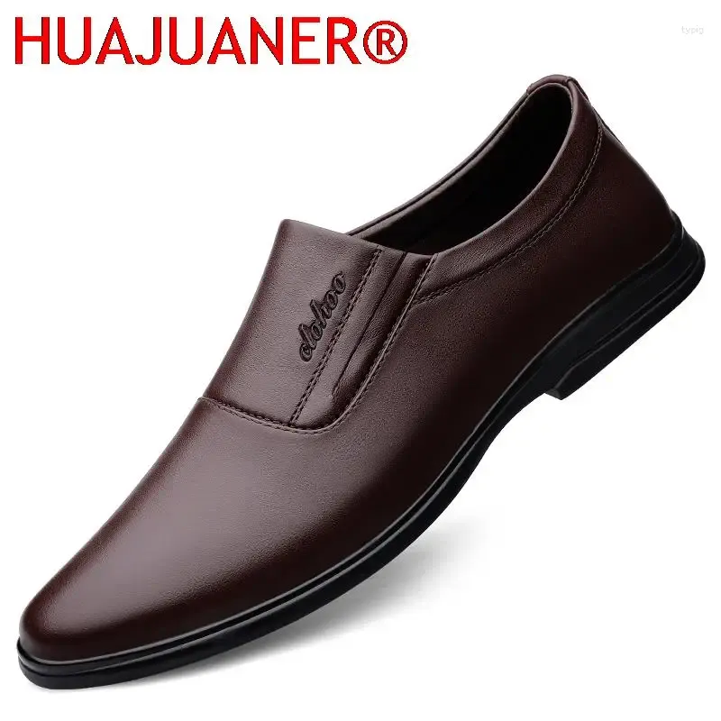 Casual schoenen mannen echte lederen loafers lichtgewicht comfortabele mocassin platte slip-on heren rijden