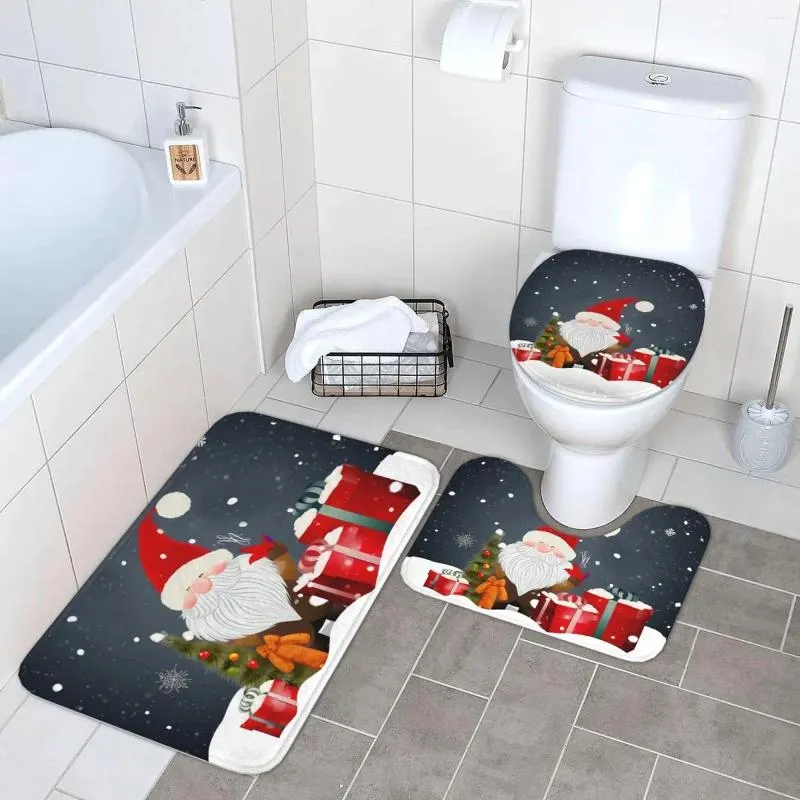 Baignoires Tapis de gnome joyeux Noël