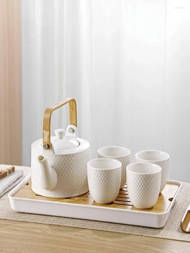 Teaware sets Japanse keramische theepot Home Hospitality Cup Tea Set woonkamer moderne eenvoudige liftstraalpot