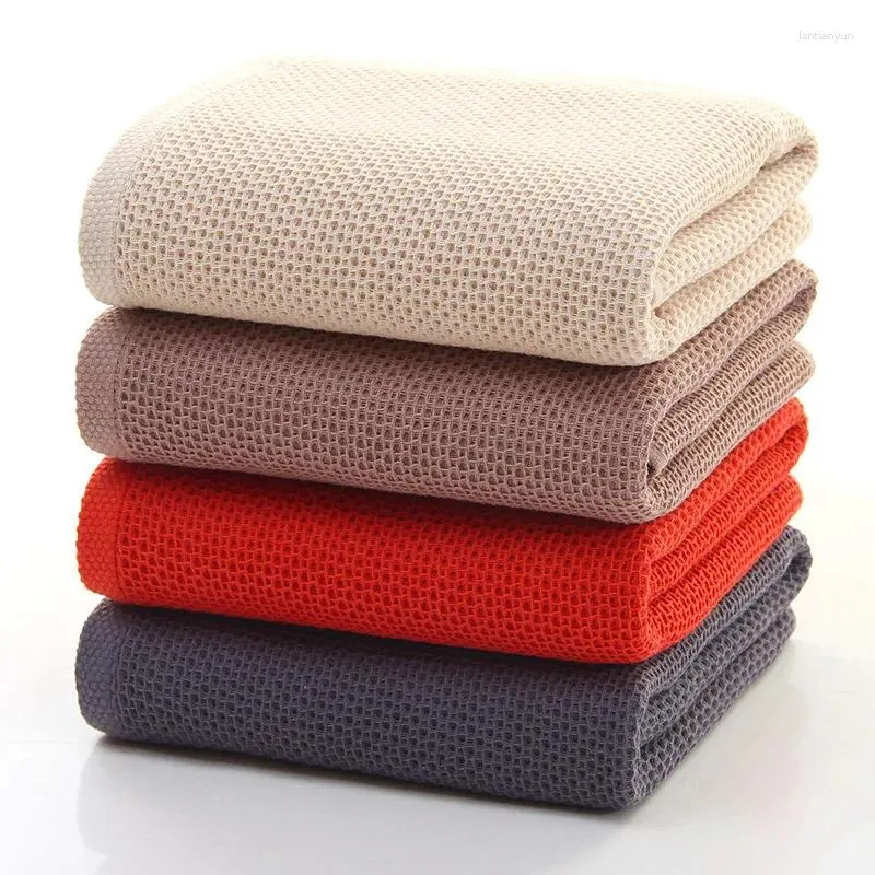 Serviette Waffle Coton Soft Absorbant Dry Home Sports Bath de sport