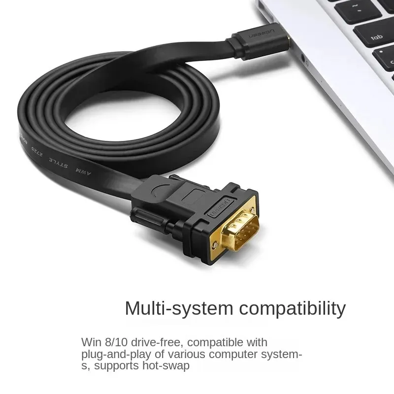 USBからRS232 COMシリアルDB9コンバーターFlat Cable for Win10 Win8 Mac Server2008 Industry FTDI FT232