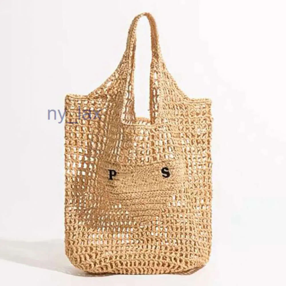 Sac fourre-tout sac de créateur de paille Fashion Fashion Mesh creux tissé pour l'été noir abricot des vacances tissées d'été grandes