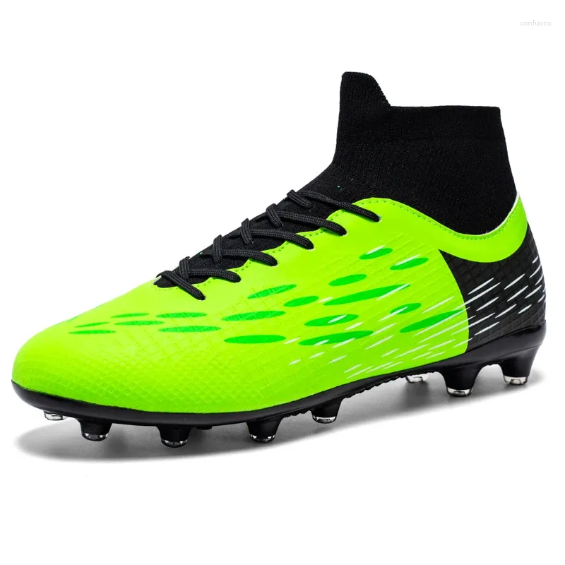 American Football Shoes Men's Soccer High Ankle Boots Professional Training Match Sneakers Futsal Footwear Storlek 34-45