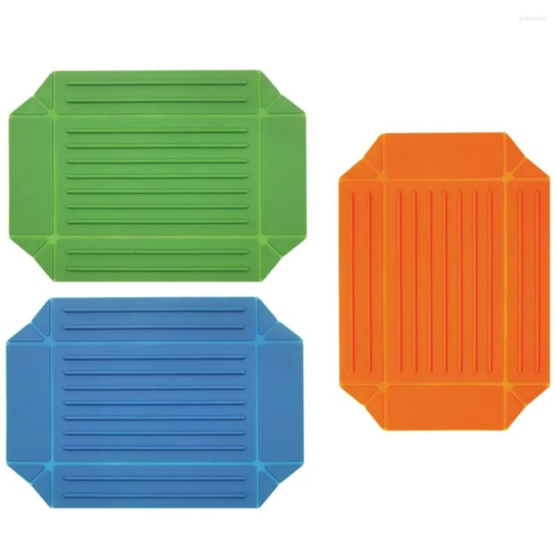 Bols Camping Containage de rangement en silicone avec couvercles Bol à lunch à aspiration magnétique chauffée pour la randonnée des fêtes