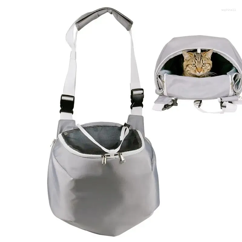 Carriers Cat Carrier Backpack Backpack da viaggio SAFE SAFE SAFE INSHABLE per cani gatti regolabili