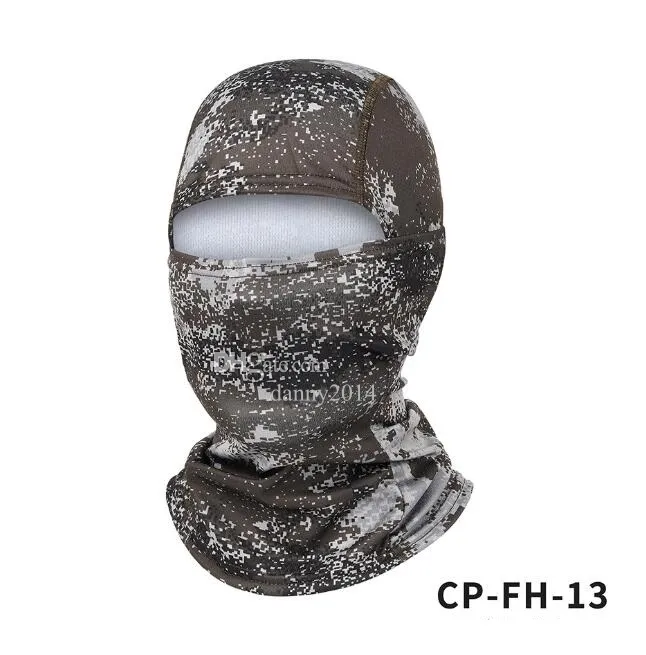 Caps-cyclistes masques Camouflage militaire Balaclava Chapeau extérieur Moto-cycle de pêche de chasse Hood Protection Armée Tactical Face Cover Cover Mask