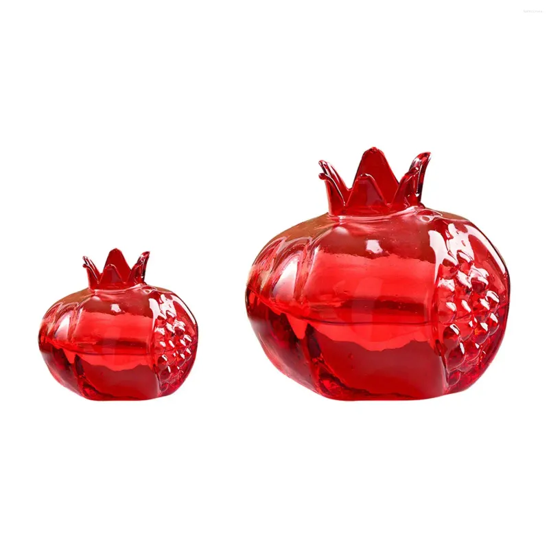 Vasen Glasblume Vase Home Ornamente Hydroponische Pflanzentopf Granatapfel geformt für Party Spring Festival Pflanzer Hochzeitsurlaub