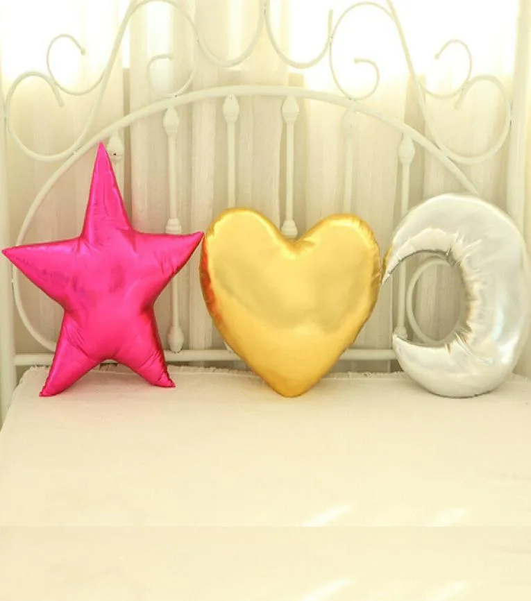 Instagram Baby 4535cm Love Heart Throw Oreiller 4545cm Gold Star Cushions Oreiller décoratifs pour enfants