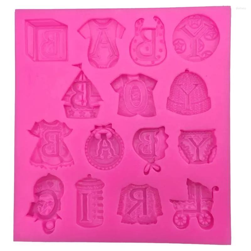 Formy do pieczenia DIY Pink Bake Tort Formy Turn Sugar Narzędzia płynne silikonowe formowanie niemowlęta dziecięce dostarcza formy czekoladowe ręcznie robione mydło E540