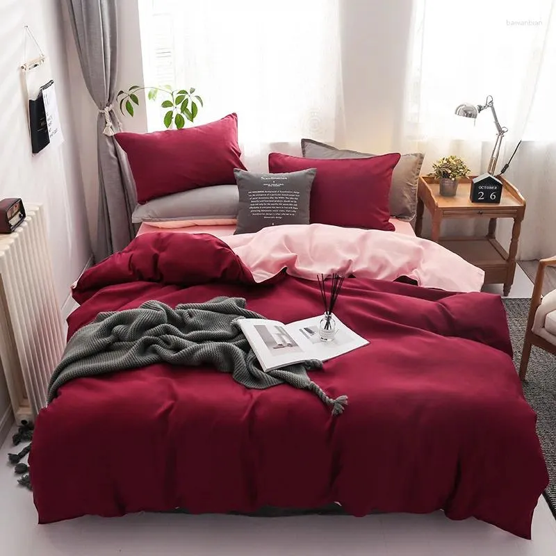 Bettwäsche -Sets Doppelseitige Soft -Home Textil