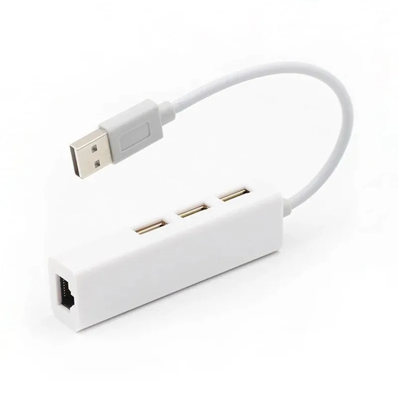 USB Ethernet USB Hub для сетевой карты RJ45 LAN 10/100 Мбит/с Ethernet Adapter для Mac IOS -ноутбука PC Windows RTL8152 USB 2.0 Hub