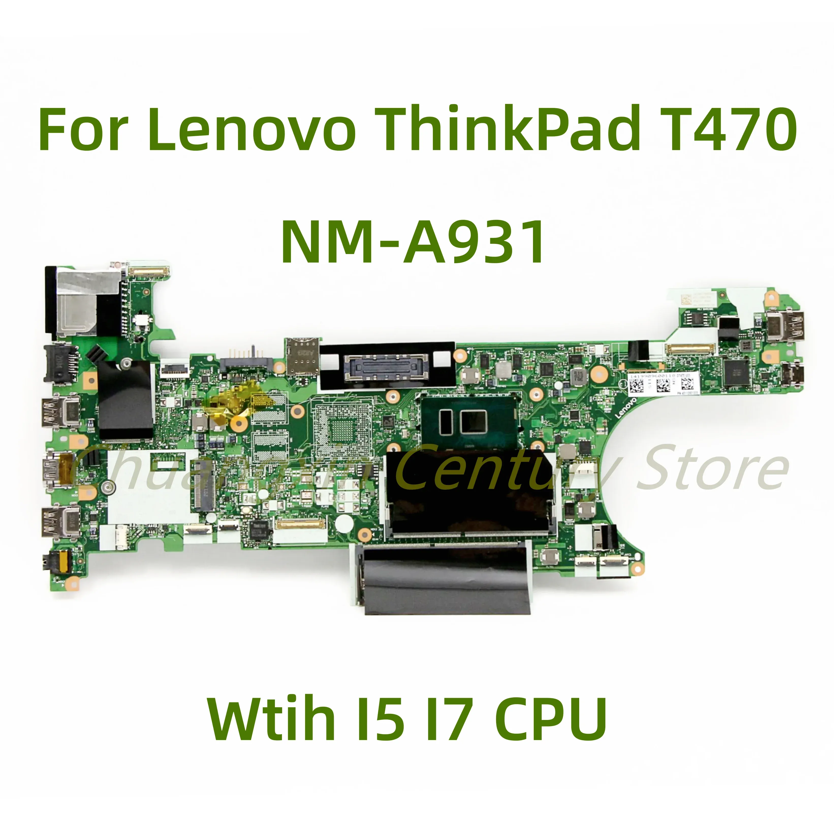 Lenovo ThinkPad T470ラップトップマザーボードCT470 NMA931とI5 I7 6th/7th CPU 100％テスト完全作業に適したマザーボード