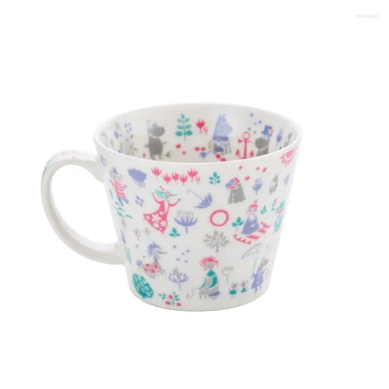 Tasses en céramique Carton de tasse de tasse de tasse de petit-déjeuner pour enfants