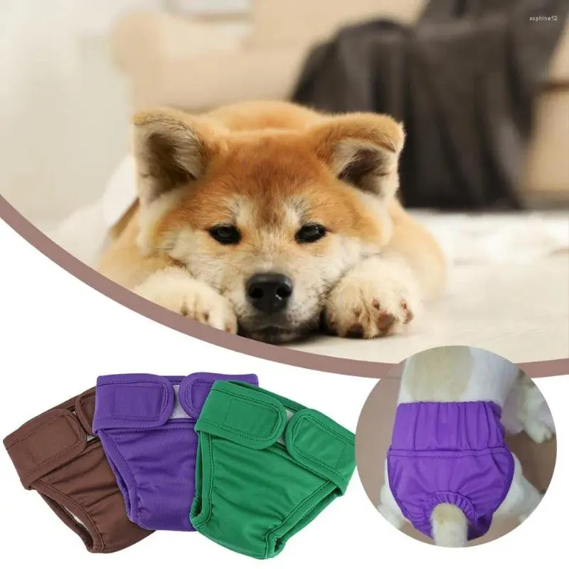 Dog Apparel Menstrual Pads Pants Leak-proof Diapers Comfortable Fastener Tape For Pet High Absorbency Washable