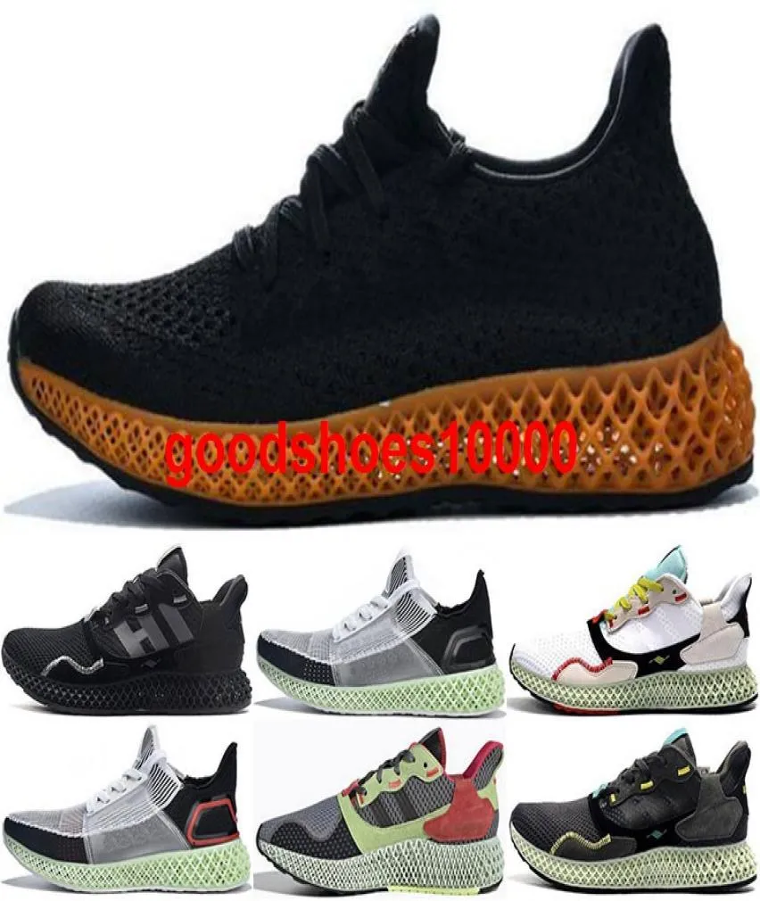 Rozmiar US 5 12 Futurecraft 4D Buty Kobiety Sneakery prowadzące 46 EUR Męskie Alfaedge Casual Treners ZX4000 MĘŻCZYZNA DICZYKA Moda Biała Yo1989370