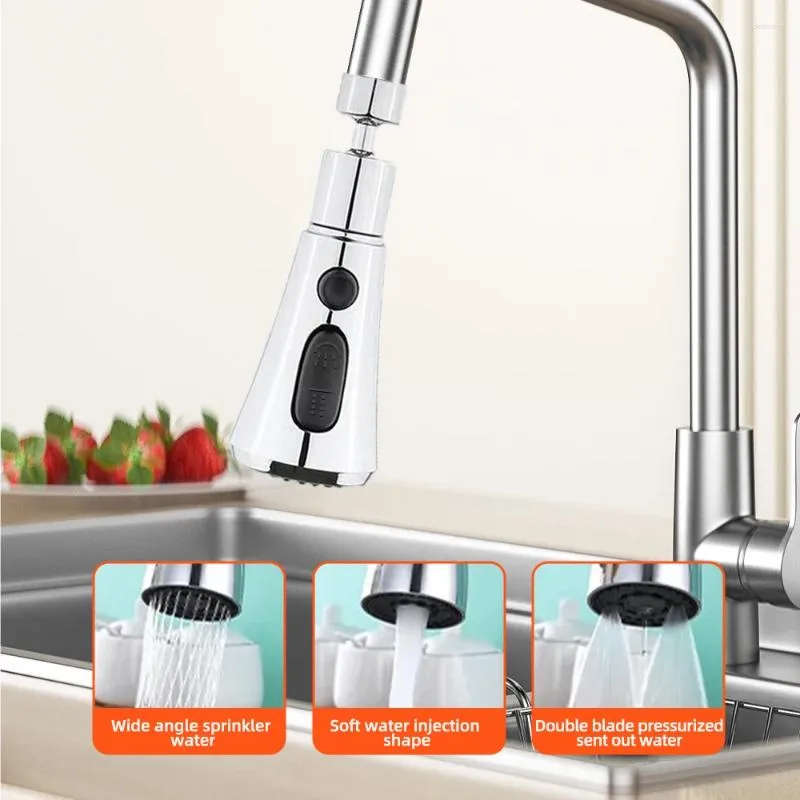 Kitchen Faucets 3 In 1 Faucet Filter Functions Sink Shower Spray Tap Pull-Out Nozzle Bathroom Toilet Head