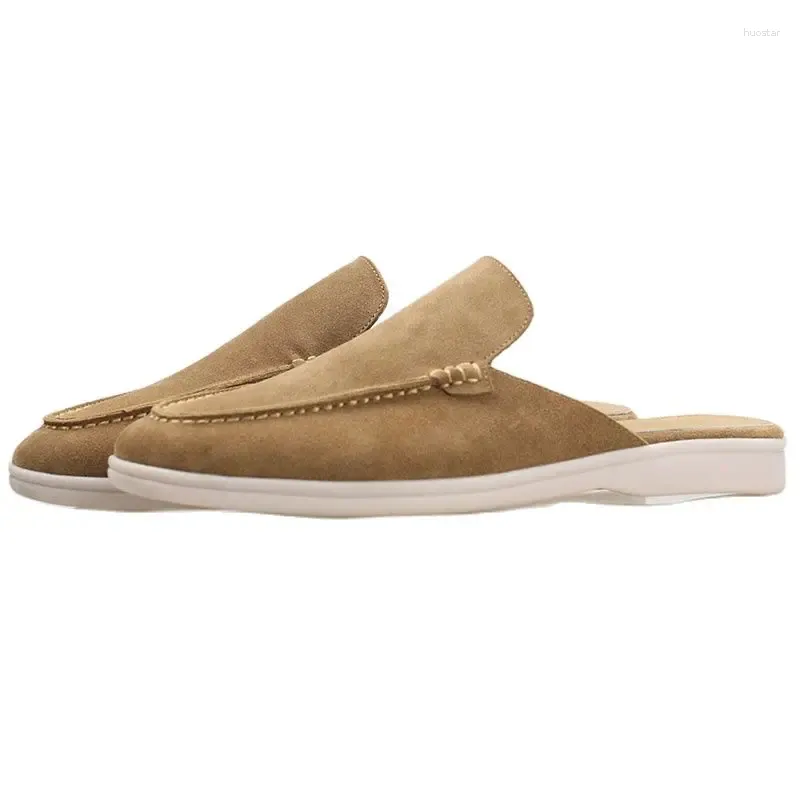 Тапочки Высококачественный 2024 Весна Summer Classic Suled Cleash Round Head Soft Soles Men's Большой размер Удобный размер: 38--46