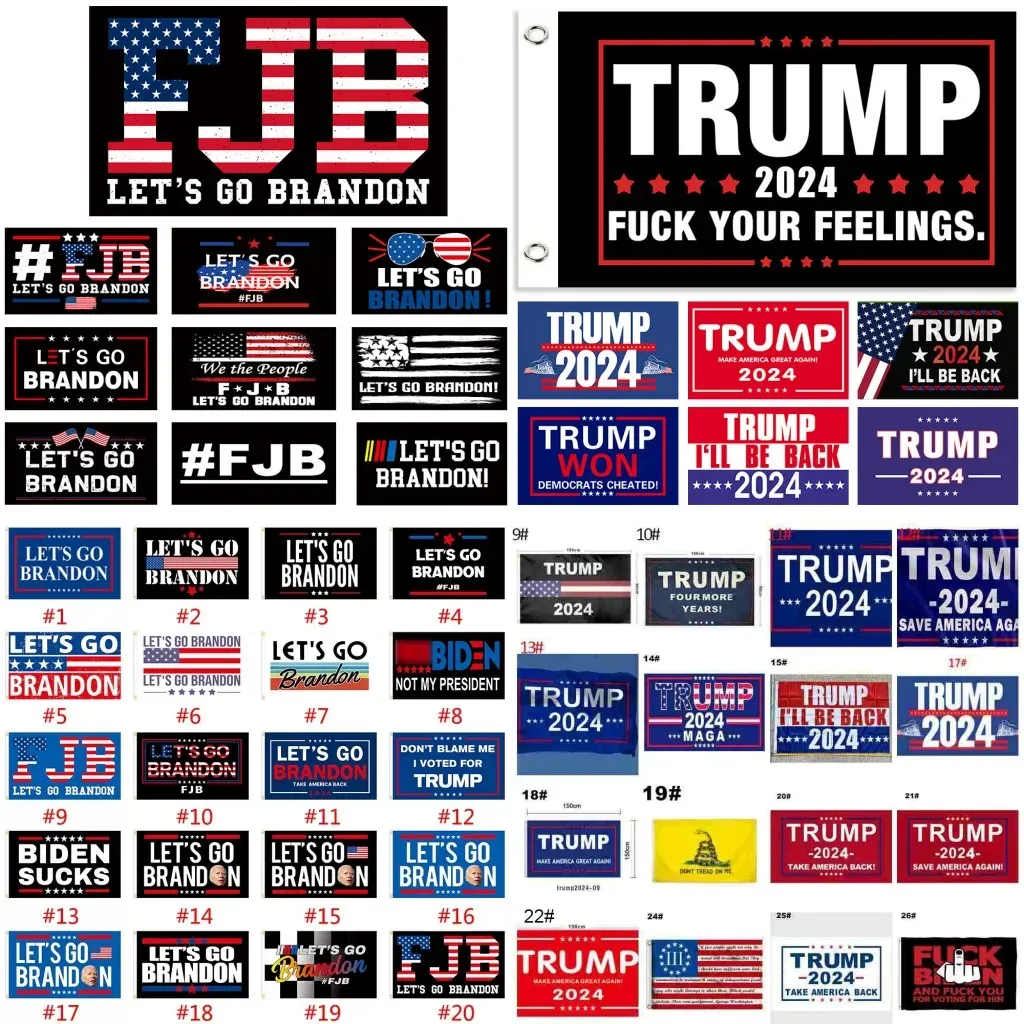 Donald Trump Flags 3x 5 pés 2024 Make America Great Florida DeSantis Flag Presidente EUA Trump venceu 90 x150cm bandeira bandeira