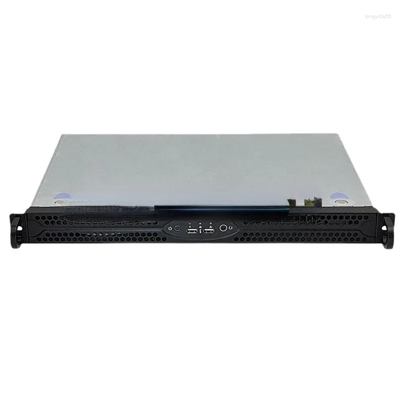 طاولة قطعة قماش Ultra 1U Rack Server هيكل الدعم Mini-ITX عمق العلبة 300 مم