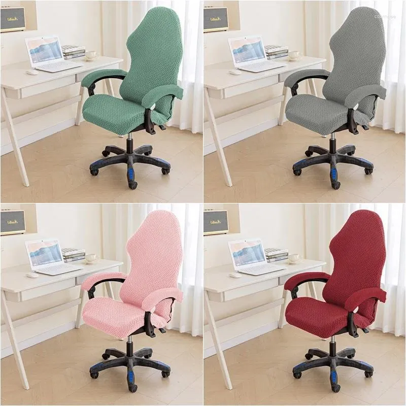 Chair Covers Elastic Office Anti-dirty Rotating Stretch Computer Desk Seat Cover Removable Gaming Slipcovers Home Decor