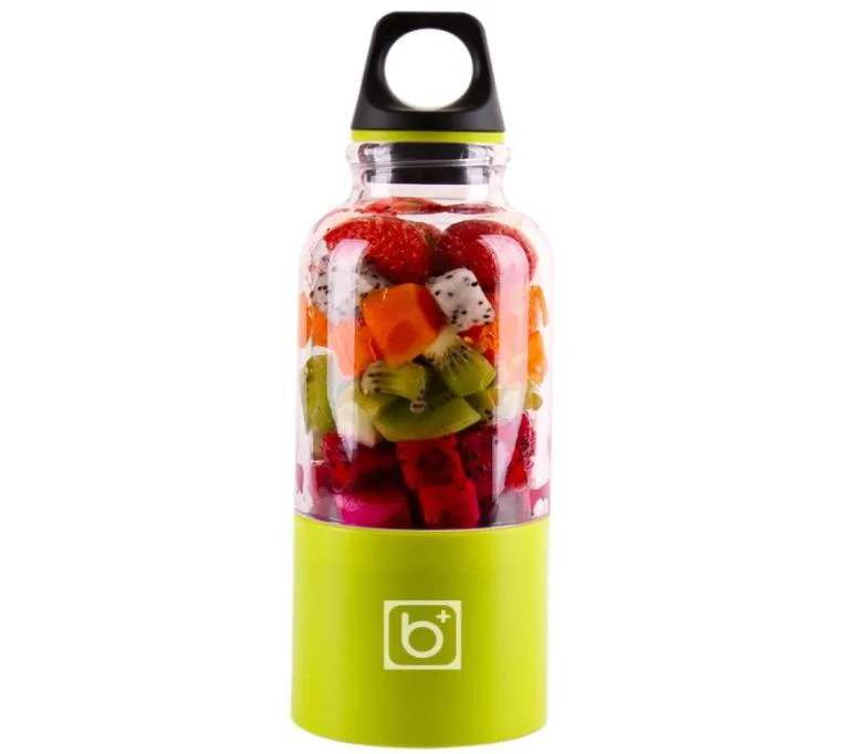 500ml 4 lâmina liquidificador portátil misturador de máquinas elétricas Mini Mini USB Processador de alimentos Smoothie Blender Copo Maker Juice6869393