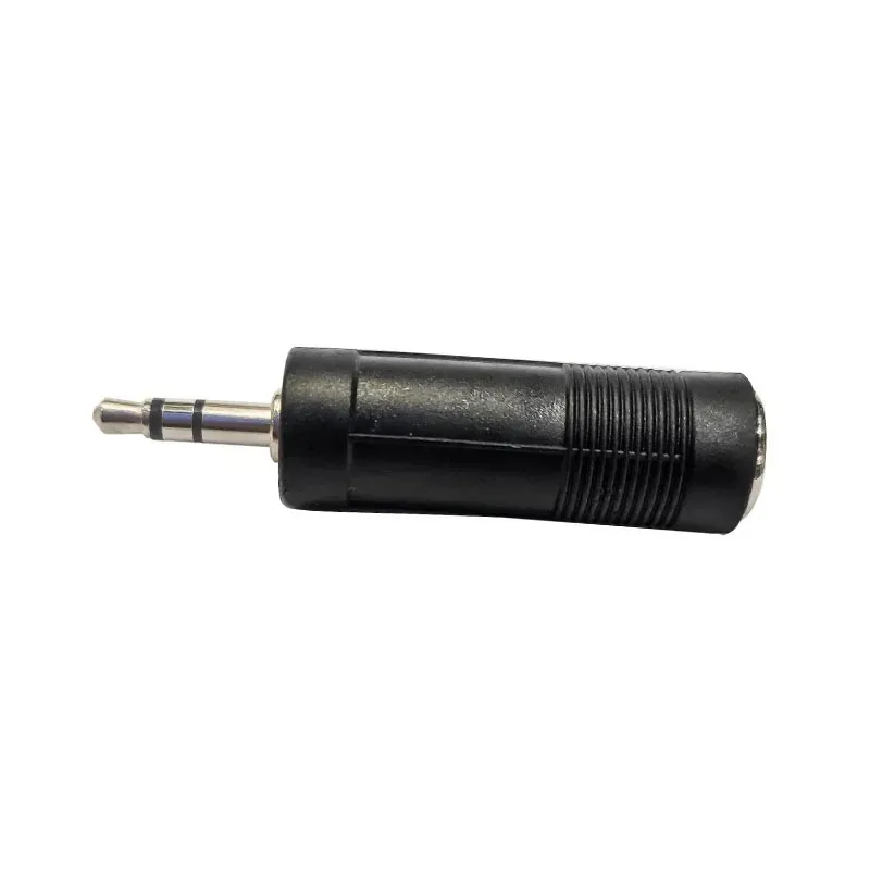 Siyah Mono Jack Fiş Adaptörü 3.5 mm 1/8 inç Erkek - 6.35 mm 1/4 inç dişi ses dönüştürücü adaptörü