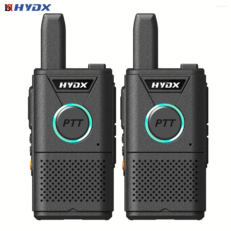 Walkie Talkie Hydx F10 Mini Dual Pwalkie-Talkies 2 PCS PMR 446 Apparecchiature di comunicazione Radio Cafe EL portatile