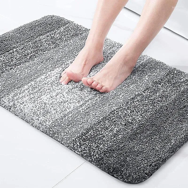 Carpets Thickened Microfiber Bedroom Carpet Absorbent Mat For Bathroom Door Living Room Floor Non-slip Kitchen Rug