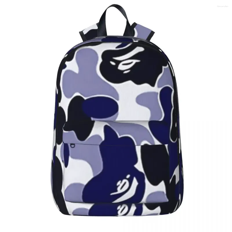 Backpack Purple HypeBeast Luxo Elegante Camouflage Mulher Mochilas Meninas Meninas Bookbag Sacos de Escola Bolsa de Viagem de Viagem