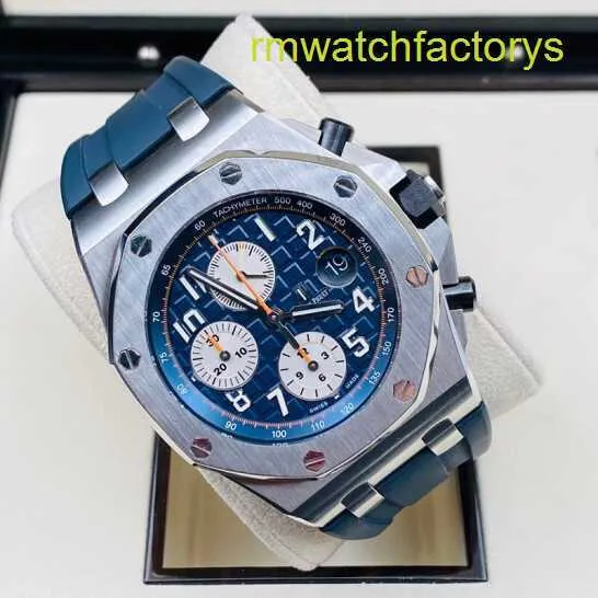 Perfect AP Wristwatch Royal Oak Series Offshore Mens Machinerie automatique Swiss Male Affiche de nuit imperméable Affichage Business Leisure 26470
