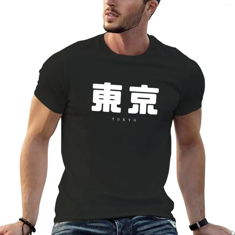 Tops cerebbe da uomo Tokyo Kanji T-shirt Shirt per la stampa animale per ragazzi magliette di grandi dimensioni Tees Abbigliamento da uomo