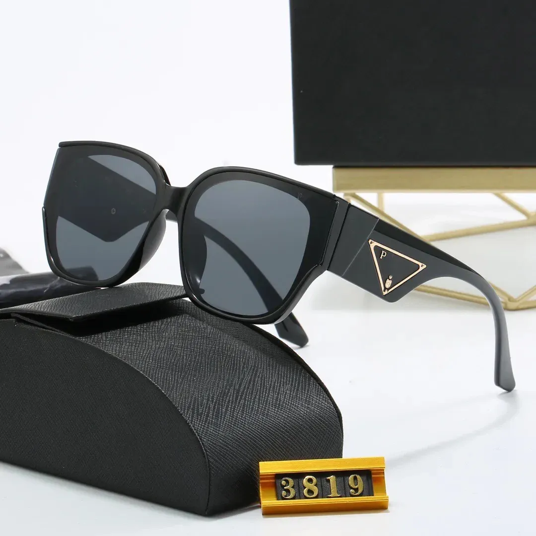 Designer solglasögon lyxiga solglasögon för kvinnor mode skyddsglasögon inlagd brev spegel ben strand skuggning uv skydd polariserade glasögon gåva med låda