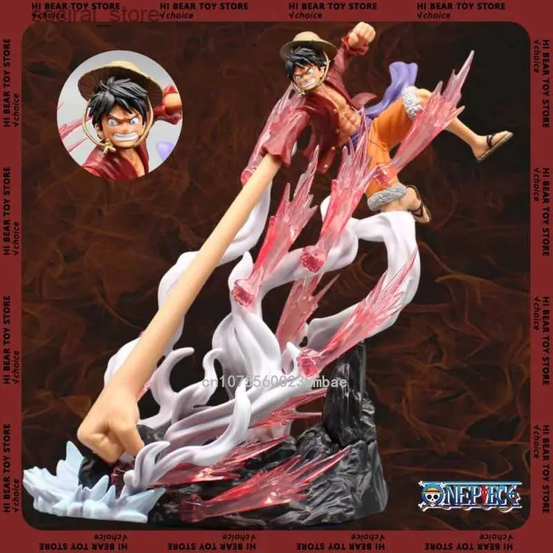 Action Toy Figures One Piece Anime Figure Luffy Figures Enies Lobby Series 29cm Long Hand Luffy PVC Model Collection Room Cars Ornament Kids Gifts L240402