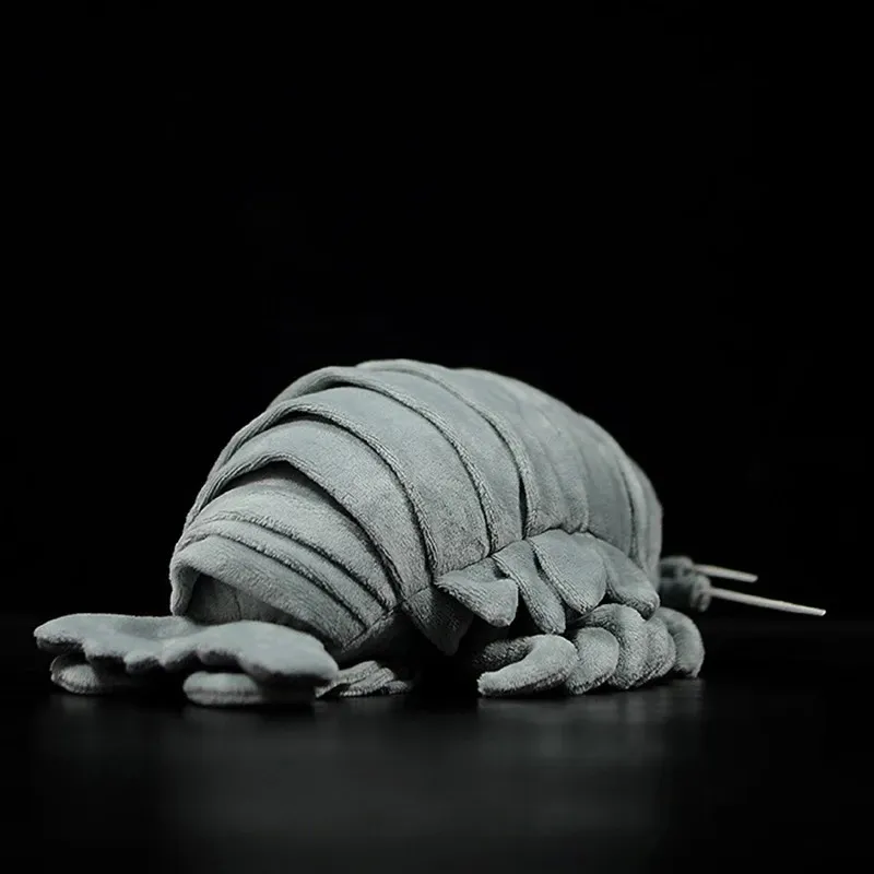 Cute Giant Isopod Plush Toys Anime Plushie Sea Lice Lifelike Animals Simulation Stuffed Doll Kawai Toy Kids Gifts 240325