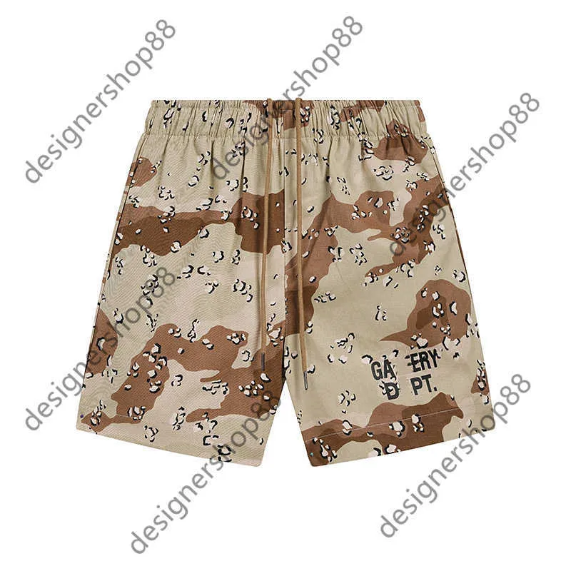 Tik Tok влияет на то же дизайнерский бренд Pure Cotton Los Angeles Limited GD Desert Shorts ПИСЬМА ПЕЧИ ПЕРВАННЫ