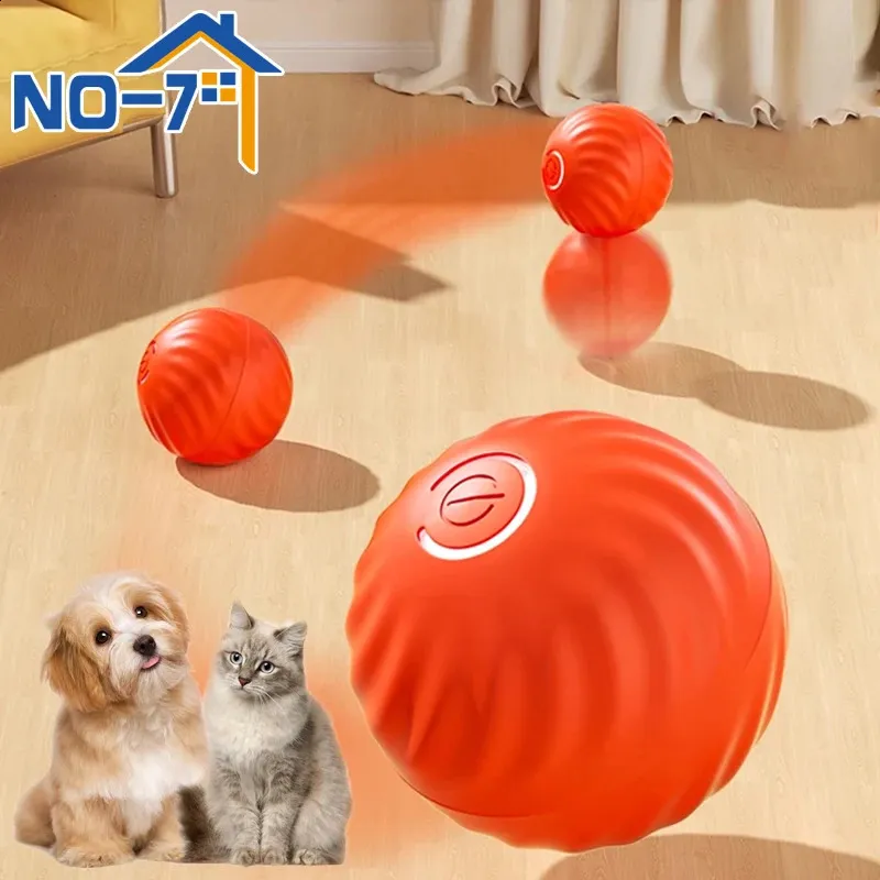 Giocattolo intelligente per gatto cane elettronico sfere interattive elettroniche accessori per animali domestici a pallone magico automatico 240328